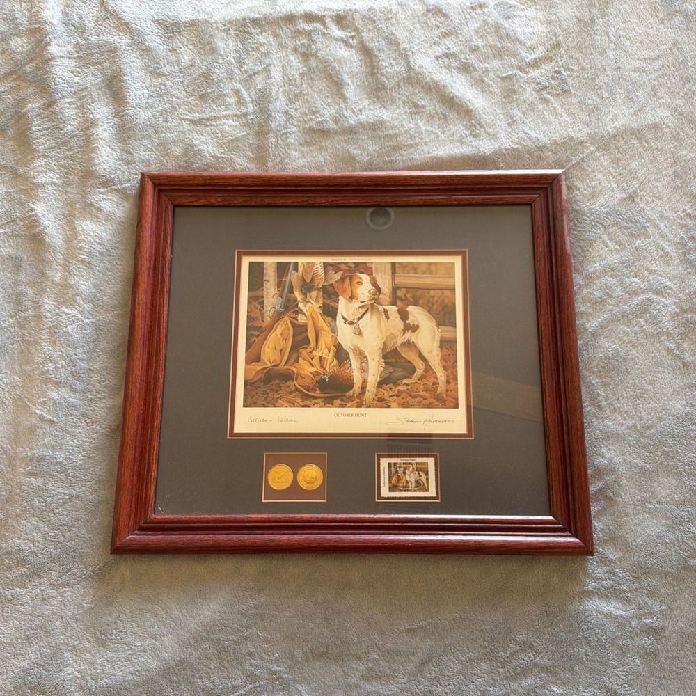 Sharon Anderson October Hunt Collector's Edition Framed Wildlife Art - C